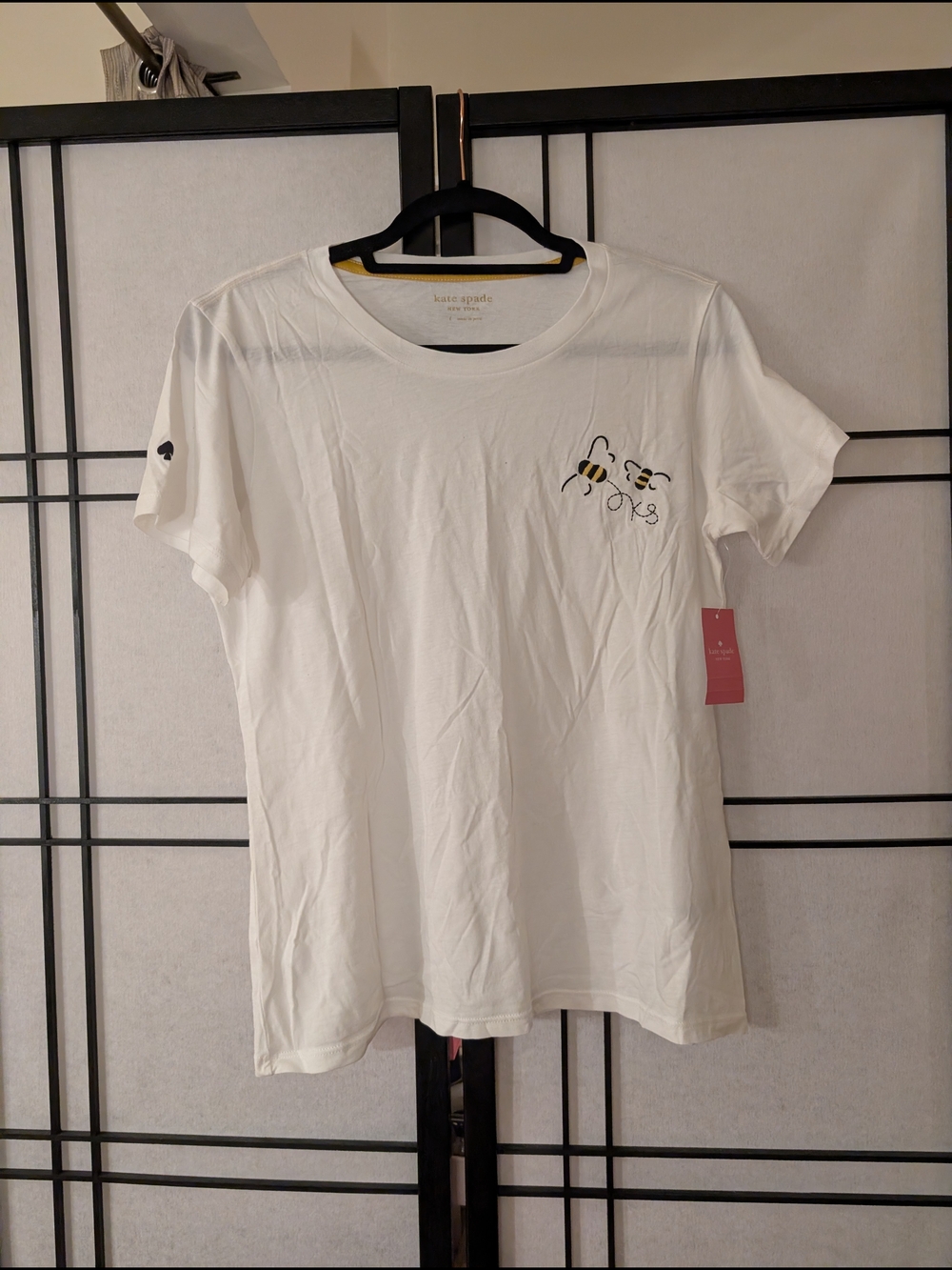 kate spade White Bee Graphic Tee